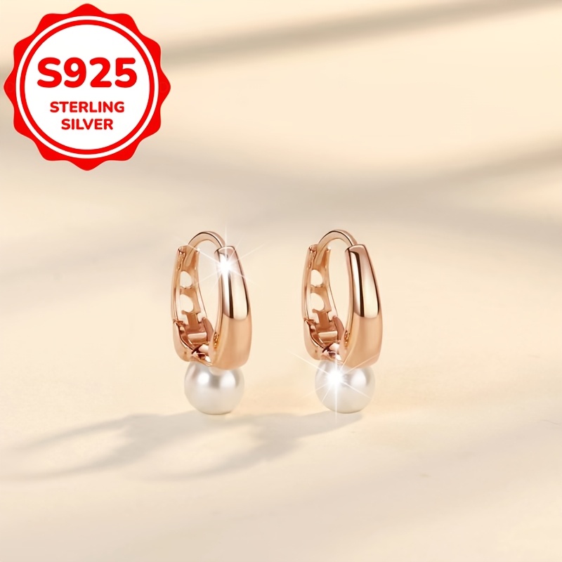 2pcs Women's S925 Silver Retro Cold Style Stud Earrings Set